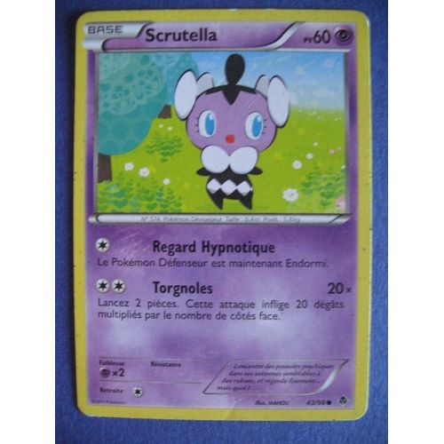 Carte Pokemon - Scrutella - 43/98 - Pouvoirs Emergents - 2011 - Sc2