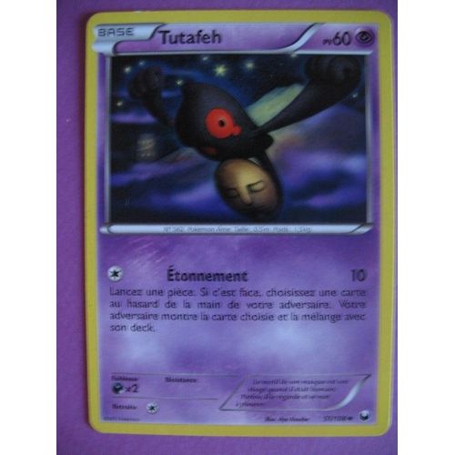 Carte Pokemon - Tutafeh - 51/108 - Explorateurs Obscurs - 2012 - Sc2