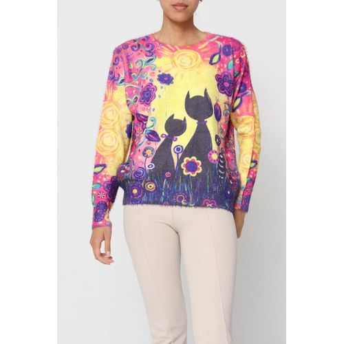 Pull Multicolore Femme Cmp 55 Paris Taille Unique