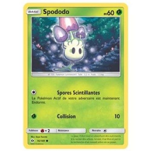 Carte Pokémon Soleil & Lune 1 - Spododo