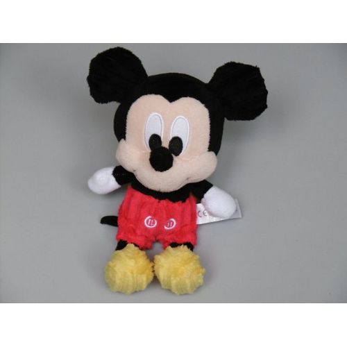 Doudou Peluche Mickey Noir Rouge Jaune Côtelé 24 Cm Disney Nicotoy, Simba Toys
