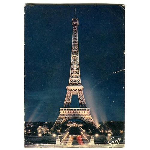 Carte Postale - La Tour Eiffel Illuminée - Paris - 75