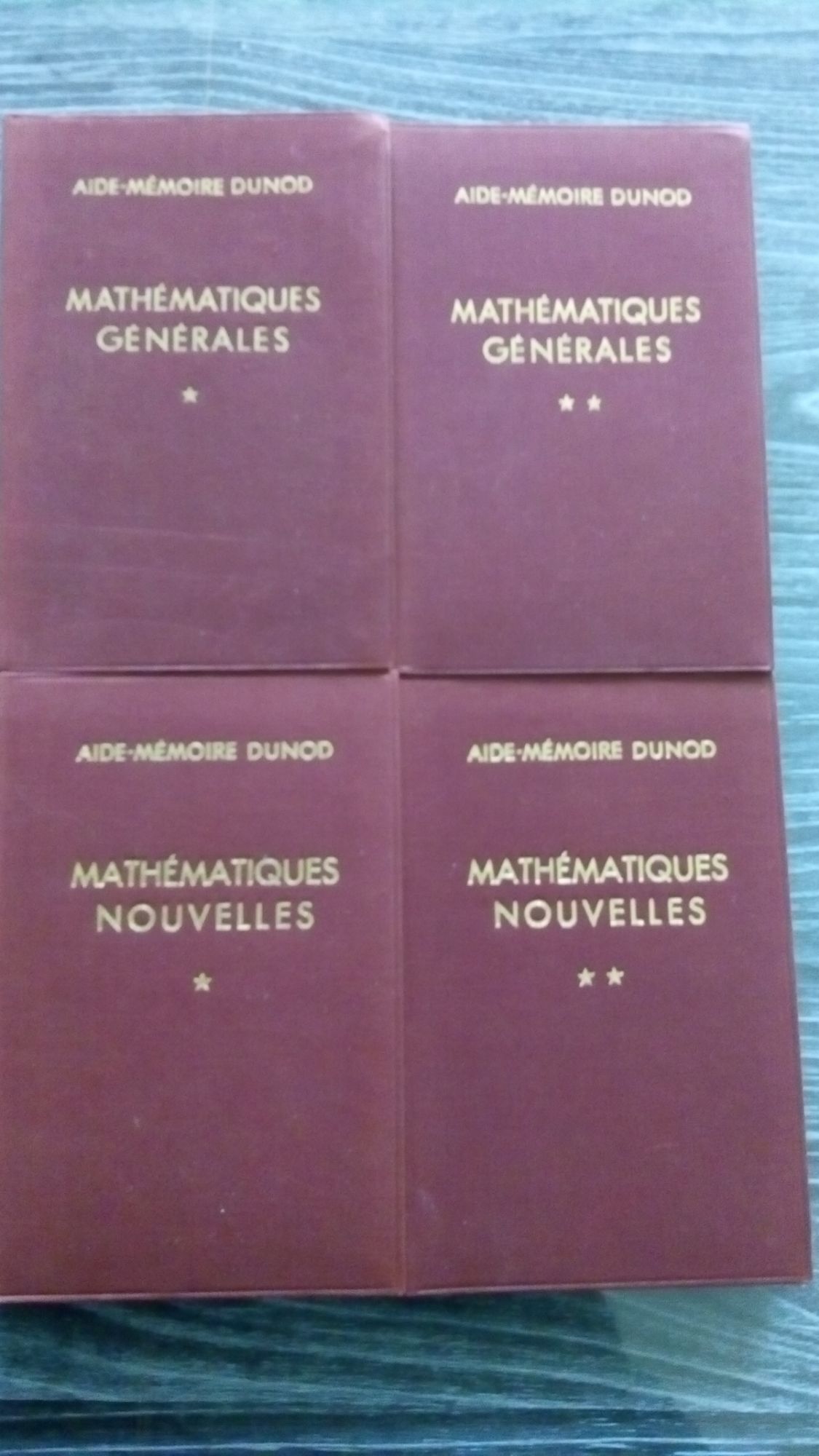 Lot De 4 Aide-Mémoire Dunod Mathématiques Générales Et Nouvelles - Faure Kaufmann Denis-Papin