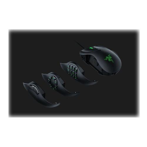 Razer Naga Trinity - Souris - pour droitiers - laser - 19 boutons - filaire - USB