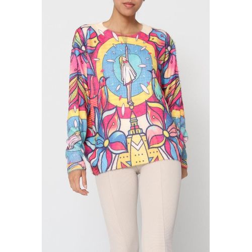 Pull Multicolore Femme Cmp 55 Paris Taille Unique