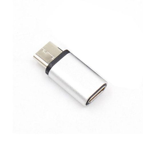 Type C Adaptateur USB C vers Micro USB Convertisseur Adaptateur Femelle Argenté