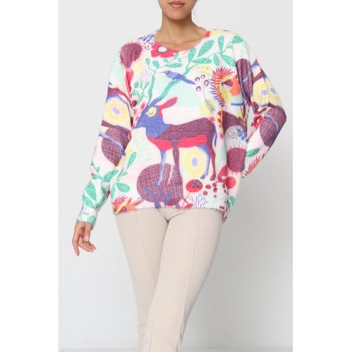 Pull Multicolore Femme Cmp 55 Paris Taille Unique