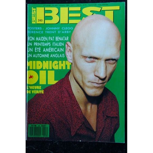 Best 243 Octobre 1988 Cover Midnight Oil Iron Maiden Pat Benatar Posters Terence Trent D'arby Johnny Clegg