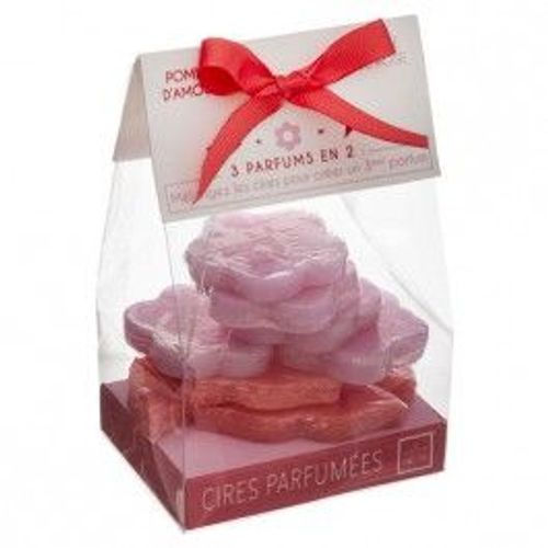 Cires parfumées brûle parfum pomme d'amour - pétale de rose