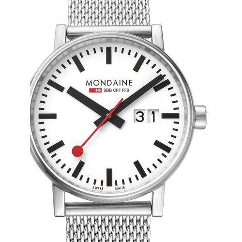 Homme Mondaine Suisse Railways Evo2 40 Big Date Montre Mse40210sm