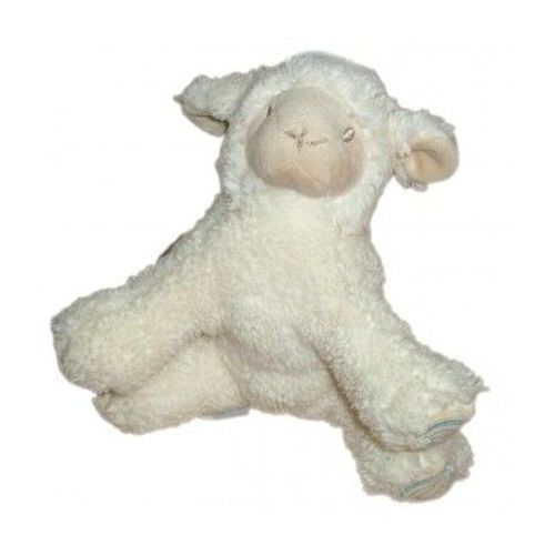 Peluche Doudou Mouton Crème Ecru Blanc Avene Pédiatril Agneau Poil Long
