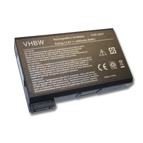 vhbw Li-Ion Batterie 4400mAh (14.8V) pour ordinateur portable, Notebook Dell Latitude CPt, CPt S, CPt V, CPx, CPx H, CPx J comme 1691P, 312-0009.