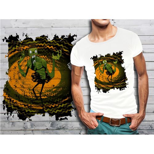 T-Shirt Blanc Homme Taille Xl Collection Zombie 04