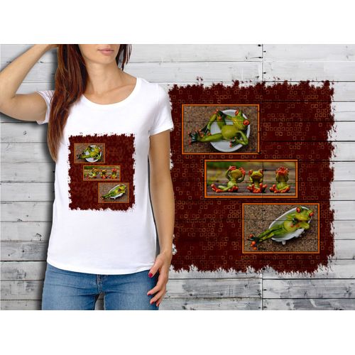 T-Shirt Blanc Femme Taille Xl Collection Best Of Grenouilles 03