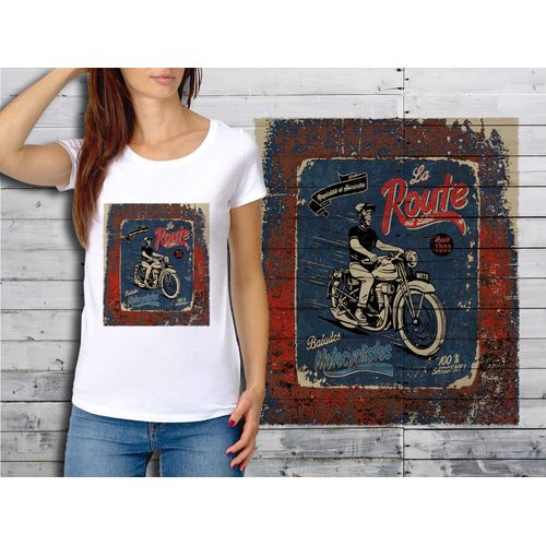 T-Shirt Blanc Femme Taille Xl Collection Vintage Motors 05