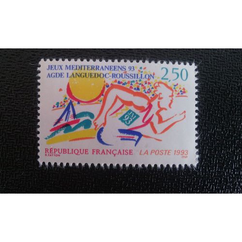 Timbre France Yt 2795 Jeux Méditerranéens: Agde Languedoc-Roussillon 1993