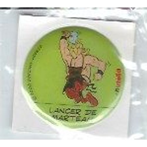 Autocollant Astérix Et Obélix, Nuttella 2000, Lancer De Marteau (Uderzo, Goscinny), Figurine