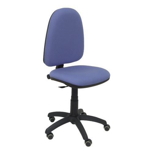 Modèle 04cpbali261rp Chaise De Bureau Ergonomique Avec Mécanisme De Contact Permanent, Réglable En Hauteur Et Roues De Parquet Assise Et Dossier Rembourrés En Tissu Bali Couleur Bleu Clair