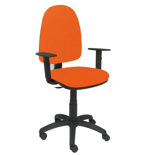 Modèle 04cpbali308b10 Chaise De Bureau Ergonomique Avec Mécanisme De Contact Permanent Et Réglable En Hauteur Assise Et Dossier Rembourrés En Tissu Bali Couleur Orange (Bras Réglable Inclus)