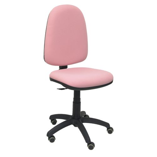 Modèle 04cpbali710rp Chaise De Bureau Ergonomique Avec Mécanisme De Contact Permanent, Réglable En Hauteur Et Roues De Parquet Assise Et Dossier Rembourrés En Tissu Bali Couleur Rose Pâle