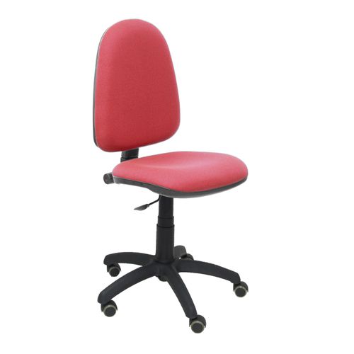 Modèle 04cpbali933rp Chaise De Bureau Ergonomique Avec Mécanisme De Contact Permanent, Réglable En Hauteur Et Roues De Parquet Assise Et Dossier Rembourrés En Tissu Bali Couleur Grenat