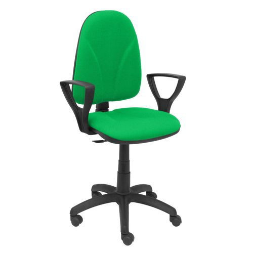 Siège De Bureau Ergonomique Et Anatomique Avec Mécanisme De Contact Permanent Et Réglable En Hauteur - Assise Et Dossier Rembourrés En Tissu Bali Vert (Arms Fixes Inclus) Piqueras Y Crespo Modèle Algarra Piqueras Y Crespo Modèle Algarra