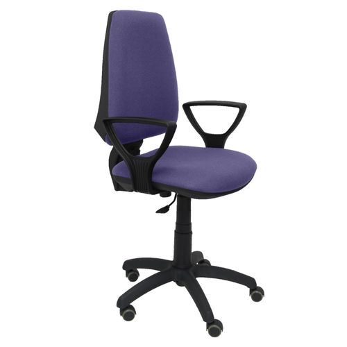 Chaise De Bureau Ergonomique Avec Contact Permanent, Réglable En Hauteur Et Roues De Parquet Assise Et Dossier Rembourrés En Tissu Bali De Couleur Bleu Clair