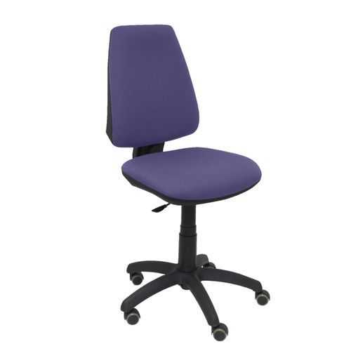 Modèle 14cpbali261rp Cp Chaise De Bureau Ergonomique Avec Contact Permanent, Réglable En Hauteur Et Roues De Parquet Assise Et Dossier Rembourrés En Tissu Bali De Couleur Bleu Clair