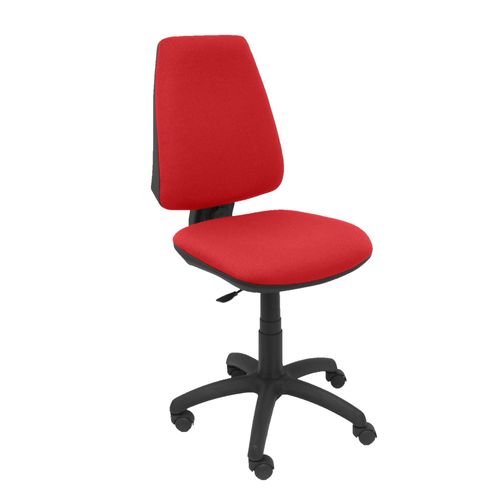 Modèle 14cpbali350 Cp Chaise De Bureau Ergonomique Avec Contact Permanent Et Réglable En Hauteur Assise Et Dossier Rembourrés En Tissu Bali De Couleur Rouge