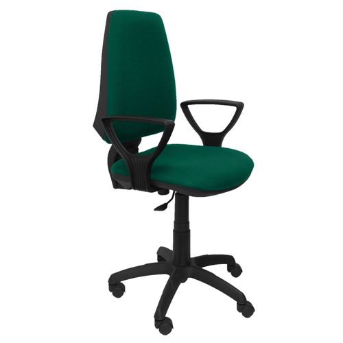 Modèle 14cpbali456bgolf Cp Chaise De Bureau Ergonomique Avec Contact Permanent Et Réglable En Hauteur Assise Et Dossier Rembourrés En Tissu Bali De Couleur Vert (Bras Fixes Inclus)