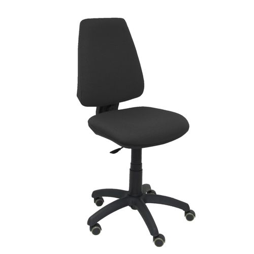 Modèle 14cpbali840rp Cp Chaise De Bureau Ergonomique Avec Contact Permanent, Réglable En Hauteur Et Roues De Parquet Assise Et Dossier Rembourrés En Tissu Bali De Couleur Noir