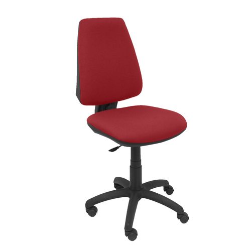 Modèle 14cpbali933 Cp Chaise De Bureau Ergonomique Avec Contact Permanent Et Réglable En Hauteur Assise Et Dossier Rembourrés En Tissu Bali De Couleur Grenat
