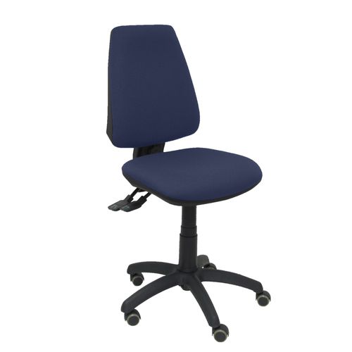 Modèle 14sbali200rp Cp Chaise De Bureau Ergonomique Avec Mécanisme Synchrone, Réglable En Hauteur Et Roues De Parquet Assise Et Dossier Rembourrés En Tissu Bali De Couleur Bleu Marine