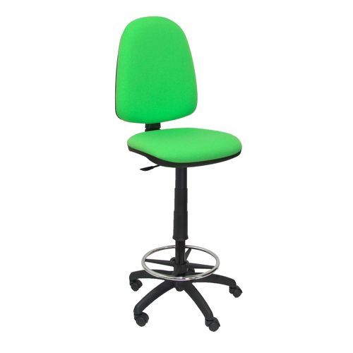 Tabouret Ergonomique Avec Mécanisme De Contact Permanent Réglable En Hauteur Et Anneau De Repose-Pieds Siège Et Dossier Rembourrés En Tissu Pistache Bali Piqueras Y Crespo Modèle T04cp