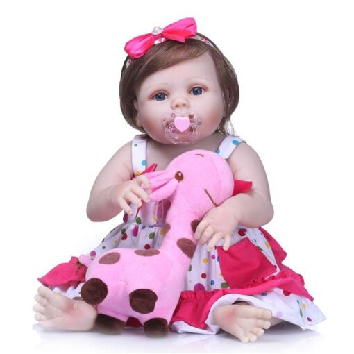 Mignon 57 Cm Bebe Reborn Fille Pleine Silicone Corps Reborn Poupees Belle Enfants Rakuten