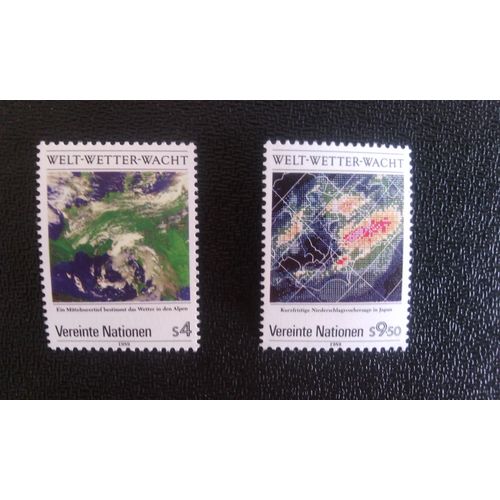 Timbre Nations Unis (Onu) Vienne Yt 92 - 93 1989