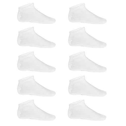 Lot 10 Paires De Socquettes Invisibles - Pa037 - Blanc