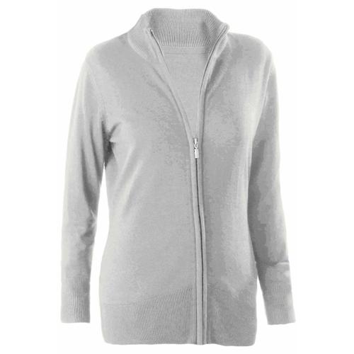 Gilet Boutonn? Cardigan K962 - Femme - Gris