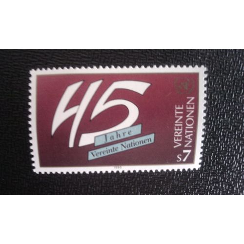 Timbre Nations Unis (Onu) Vienne Yt 108 U.N.O. 1990
