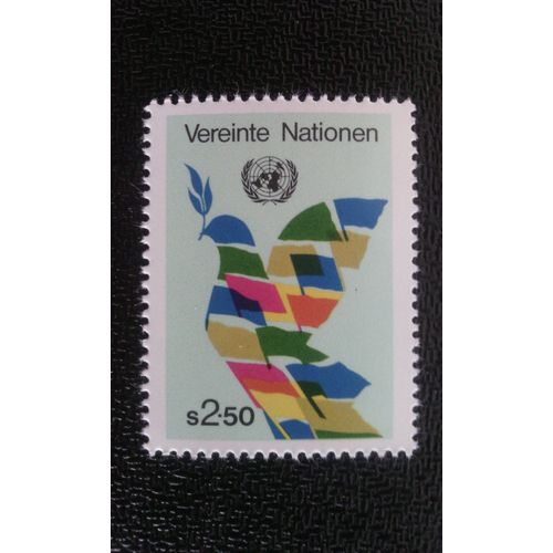 Timbre Nations Unis (Onu) Vienne Yt 03 Oiseau De La Paix 1979