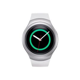 Samsung Gear S2 - 42 Mm - Argent - Montre Intelligente Avec Bande - Élastomère - Blanc - Affichage 1.2" - 4 Go - Wi-Fi, Nfc, Bluetooth - 47 G