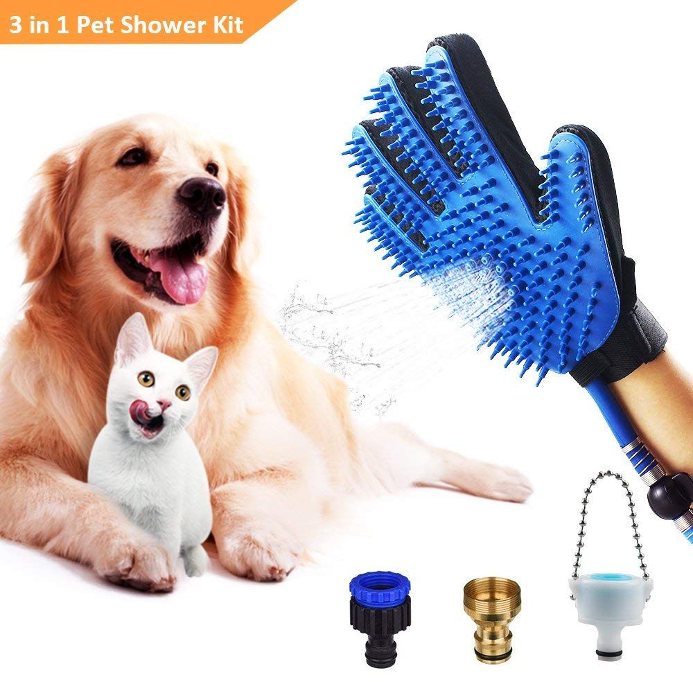 Outil De Douche Pour Chien Ou Chat Et 3 Adaptateurs Usage Interieur Exterieur Rakuten