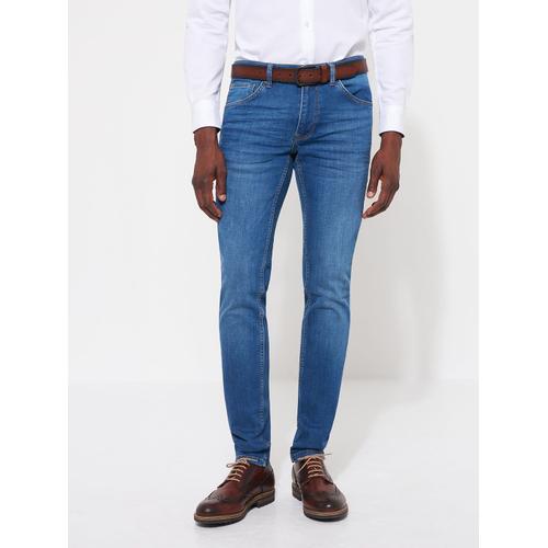 Jean Xslim En Coton Élasthane Délavé - Denim - 44