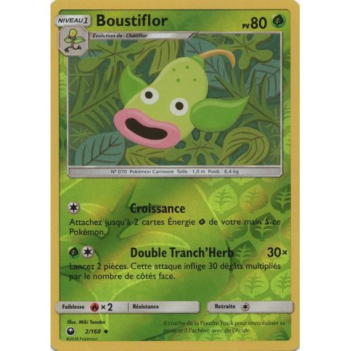 Carte Francaise Boustiflor Reverse 2/168 Tempête Celeste Pokemon