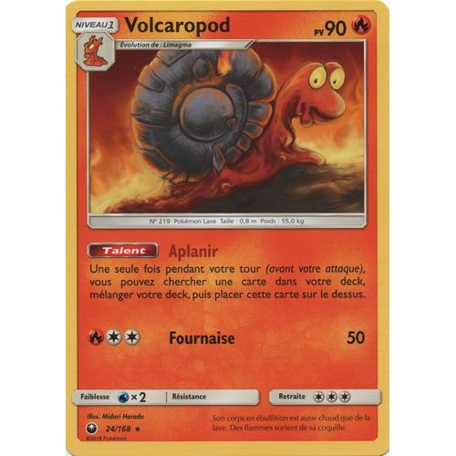 Carte Francaise Volcaropod 24/168 Tempête Celeste Pokemon