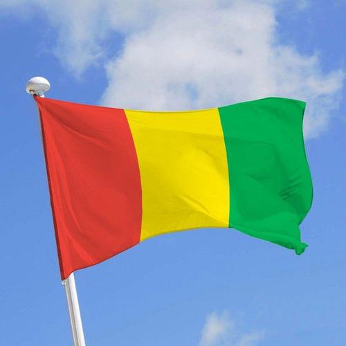 Drapeau Guinée Conakry / 145 cm x 90 cm / Livraison gratuite 