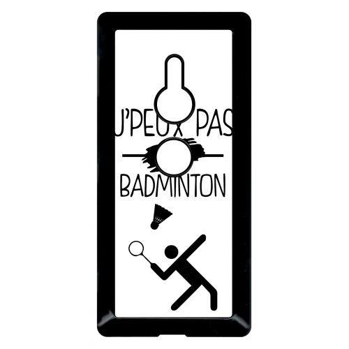 Coque Xperia Xz2 - J Peux Pas J Ai Badminton 1 - Noir