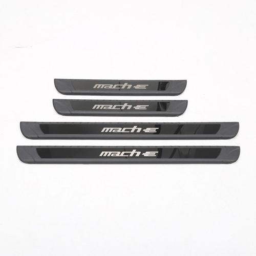 Mach-E Noir - Bandes De Seuil De Porte Extérieur De Voiture, Pour Ford Mustang Mach E 2021 2022, Autocollant De Protection Des Marches De Porte