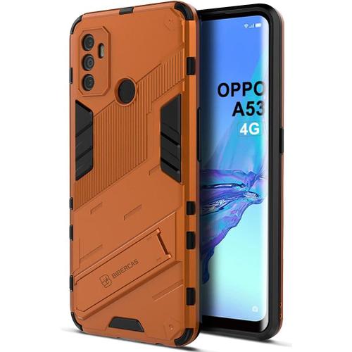 Coque Oppo A53,Cover Pare Chocs En Tpu Souple Antichoc De Qualité Militaire Avec Support Robuste Etui Coque Pour Oppo A53 -Orange