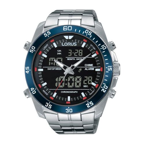 Homme Lorus Alarme Chronographe Montre Rw623ax9